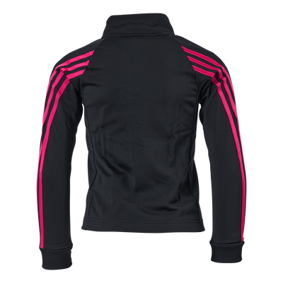 Team Polyester 3-Stripes Tracksuit Black / Team Real Magenta