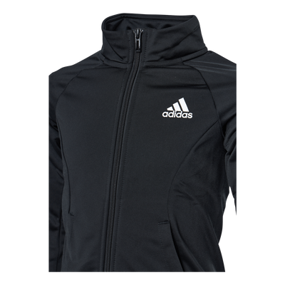 Team Polyester 3-Stripes Tracksuit Black / Team Real Magenta