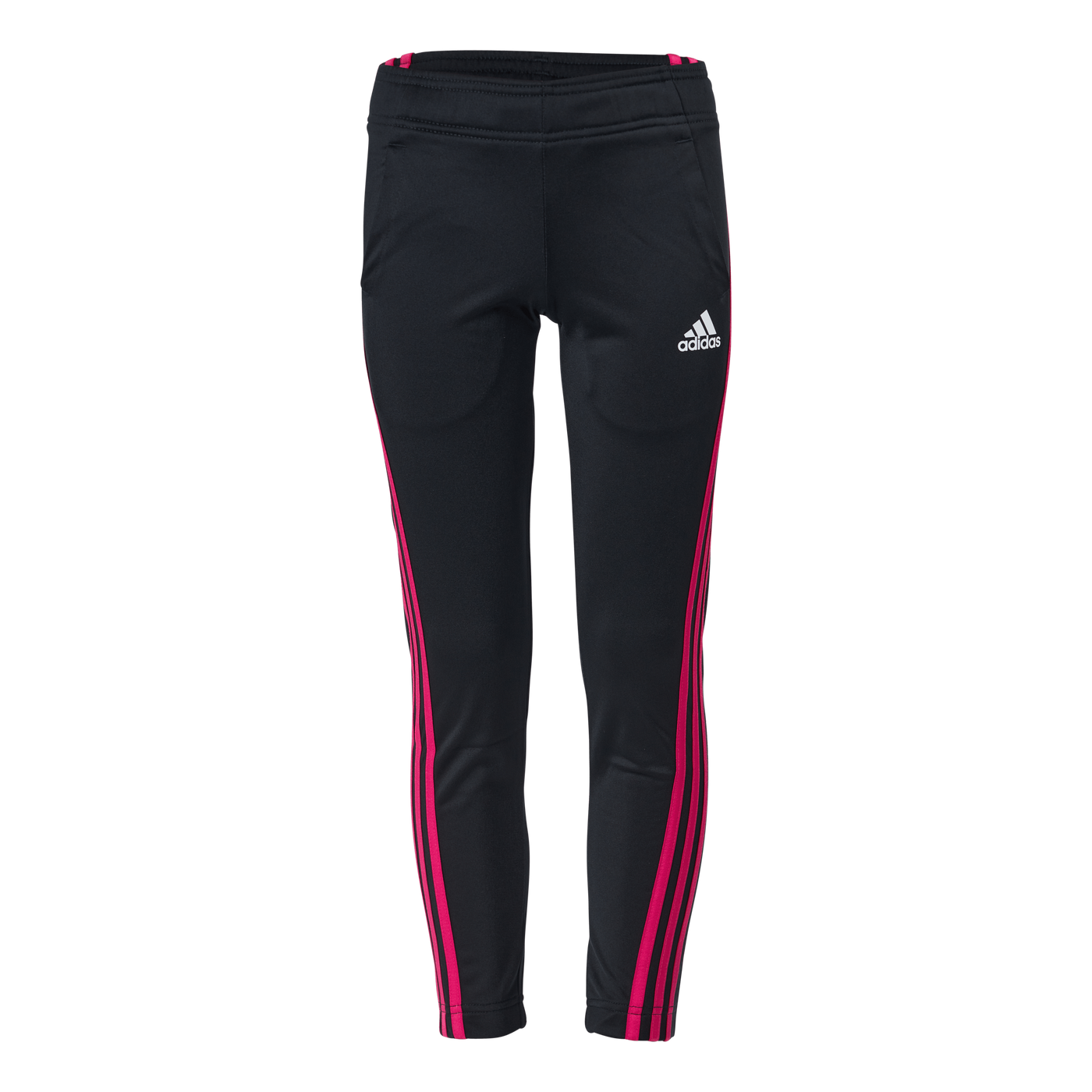 Team Polyester 3-Stripes Tracksuit Black / Team Real Magenta