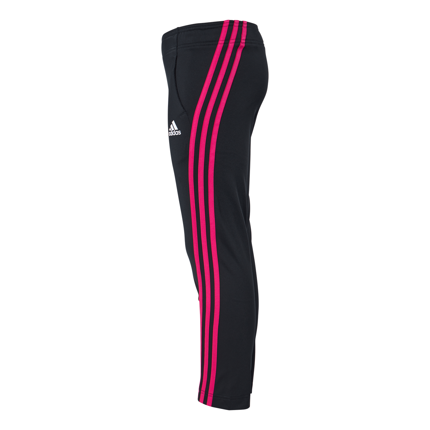 Team Polyester 3-Stripes Tracksuit Black / Team Real Magenta