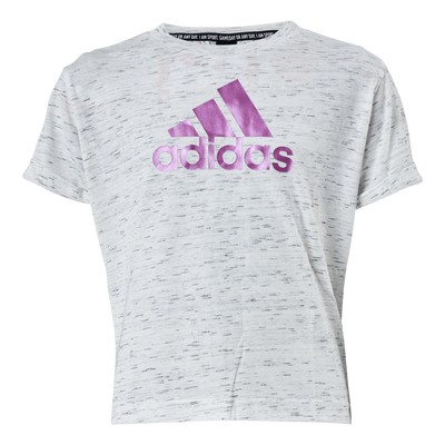 Girls Bos Tee White Melange / Sonic Fuchsia