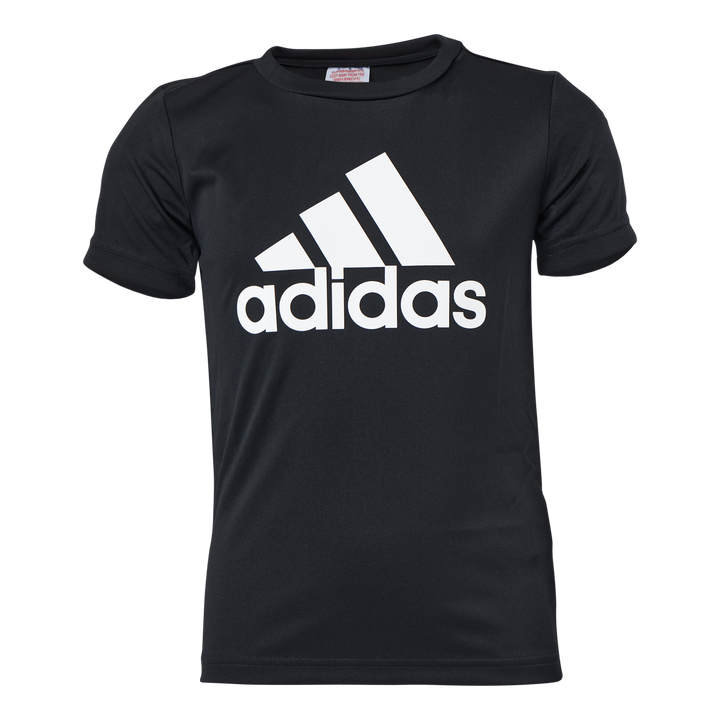 Adidas Boys D2M Big Logo T-Shirt Black / White