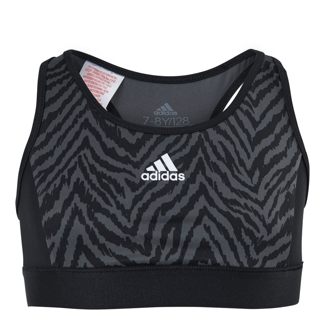 Adidas Girls D2M Bra-Top Black / Grey Six / Black