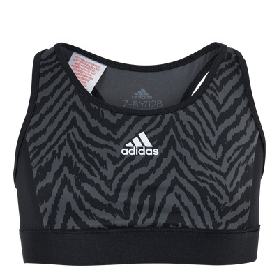 Adidas Girls D2M Bra-Top Black / Grey Six / Black