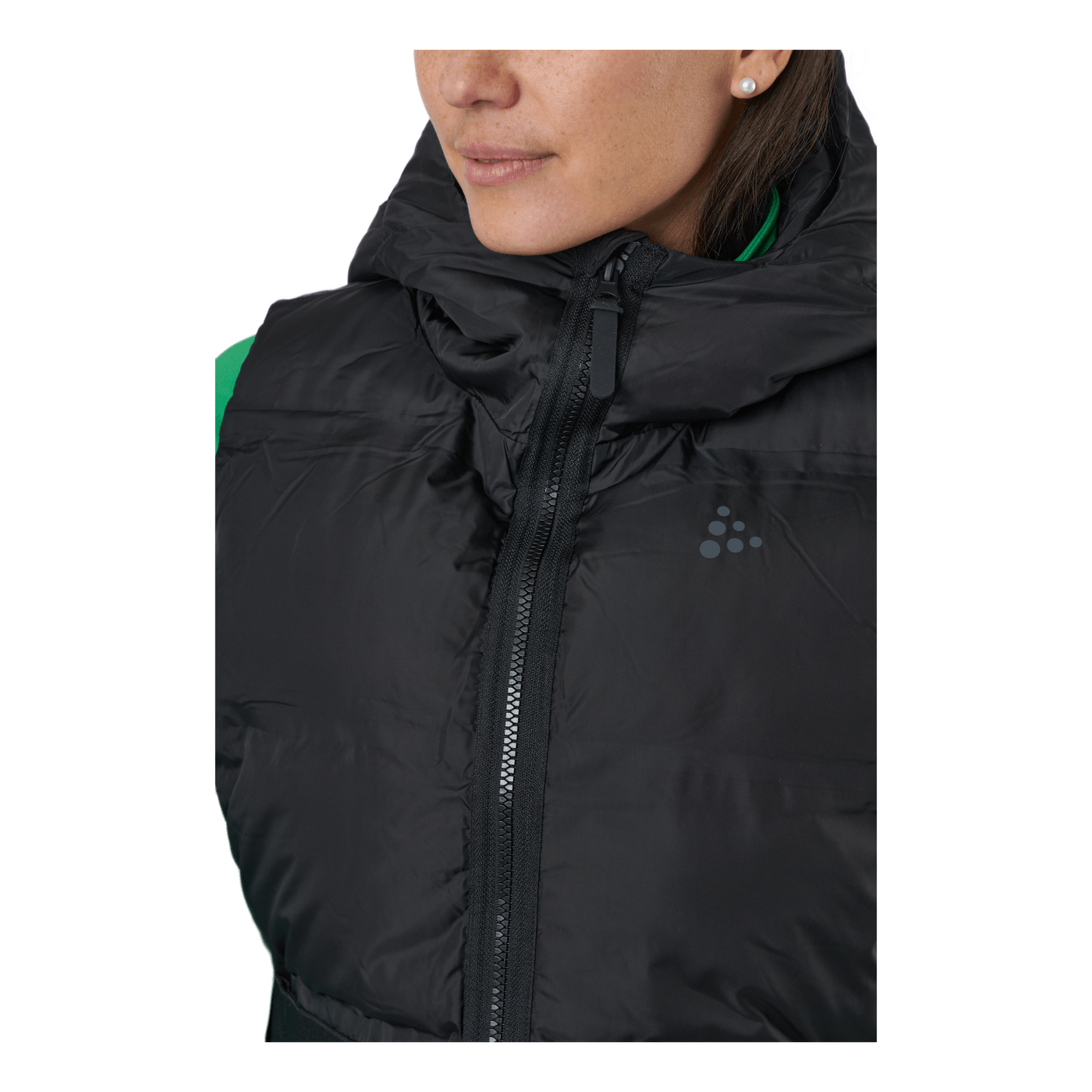 Faun Padded Vest W Black