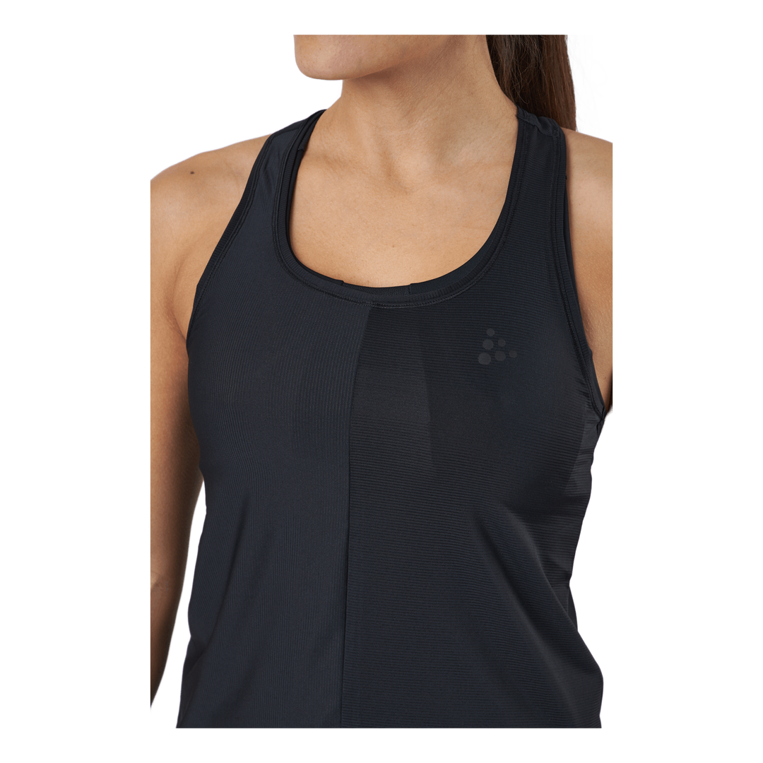 Core Charge Rib Singlet W Black