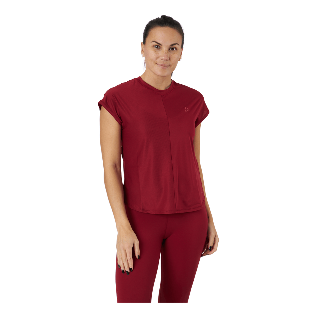 Core Charge Rib Tee W Rhubarb
