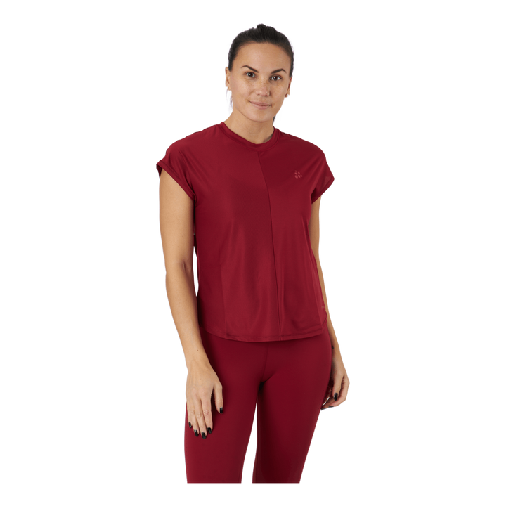 Core Charge Rib Tee W Rhubarb