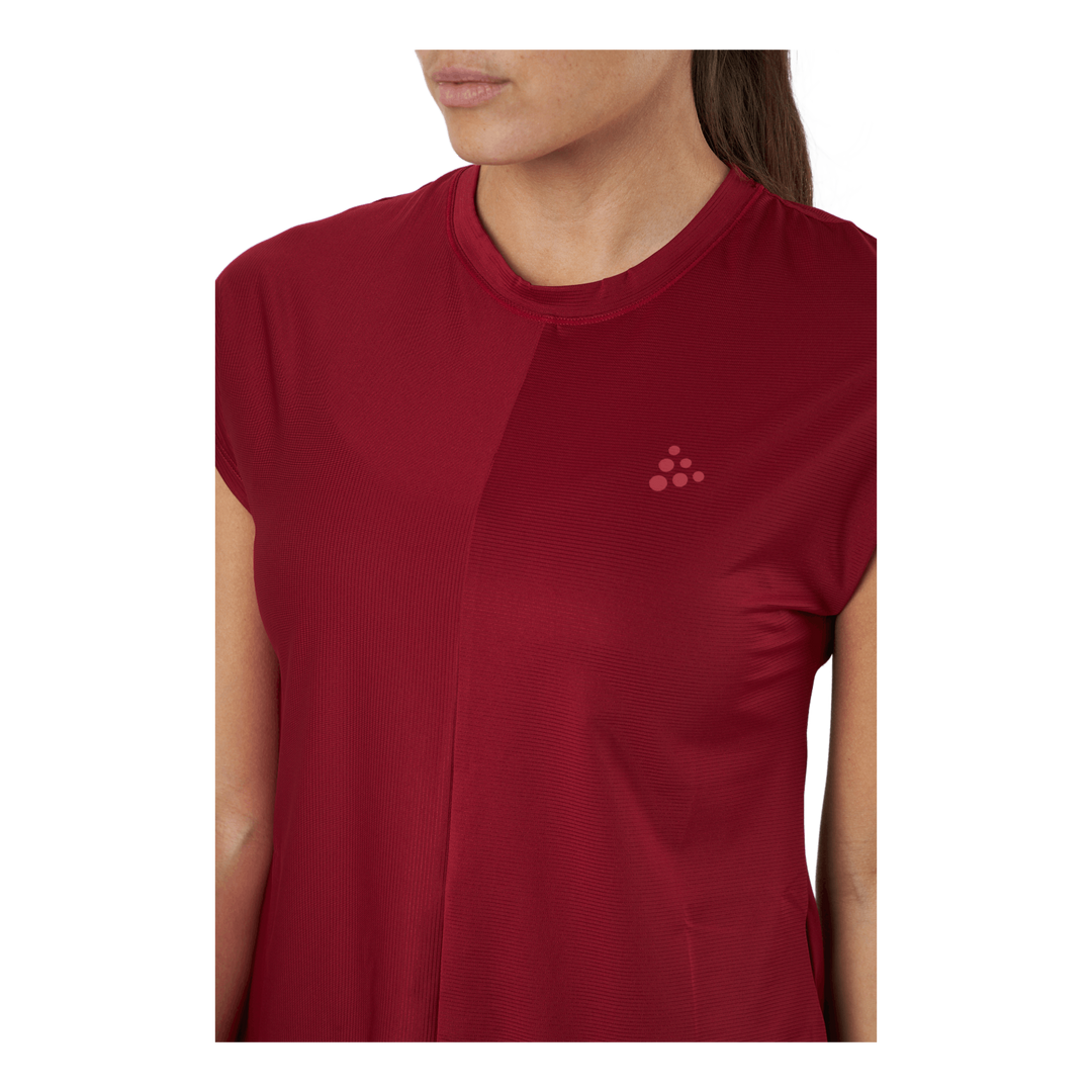 Core Charge Rib Tee W Rhubarb