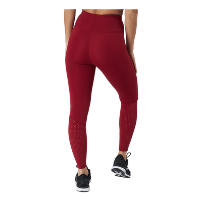 Adv Charge Perforated Tights W Rhubarb