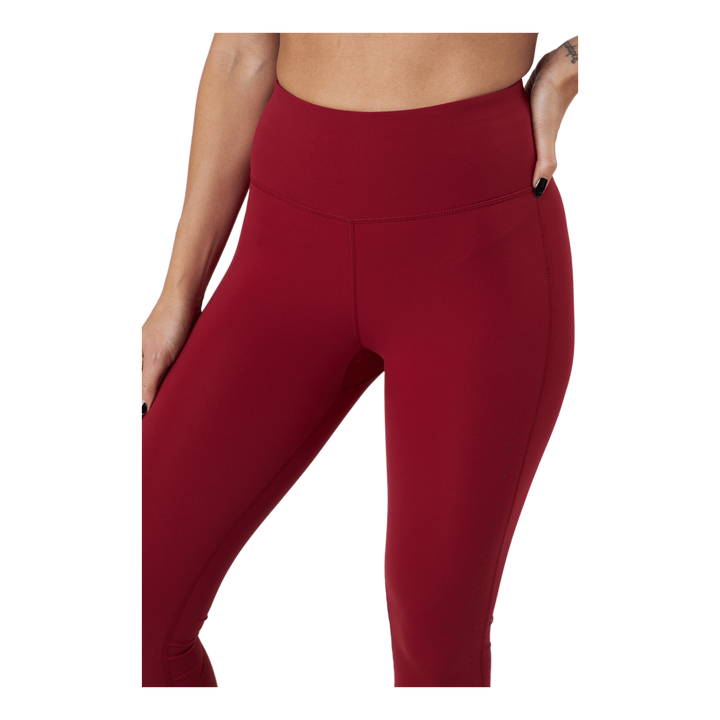 Adv Charge Perforated Tights W Rhubarb