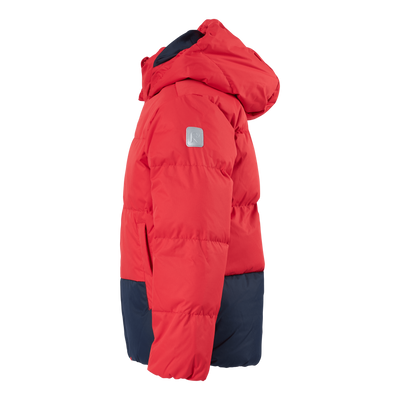 Down jacket Teisko Tomato red