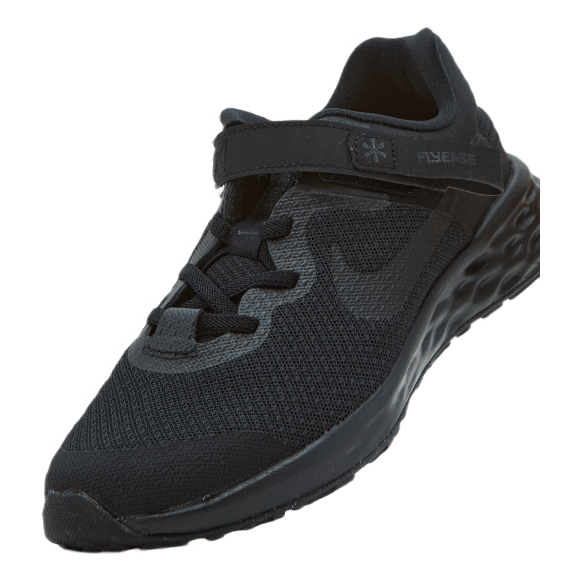 Revolution 6 FlyEase Little Kids' Shoe BLACK/BLACK-DK SMOKE GREY