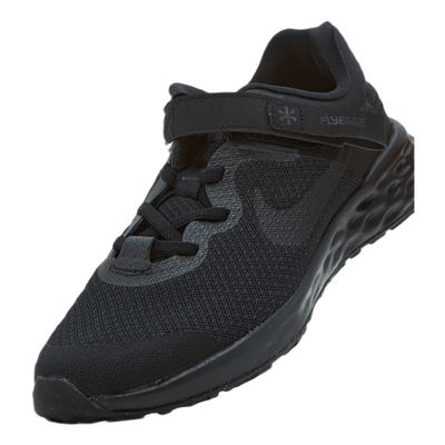 Revolution 6 FlyEase Little Kids' Shoe BLACK/BLACK-DK SMOKE GREY