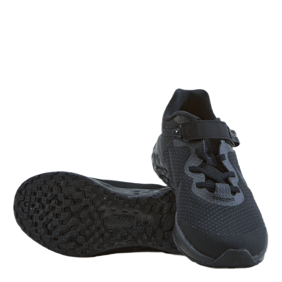 Revolution 6 FlyEase Little Kids' Shoe BLACK/BLACK-DK SMOKE GREY