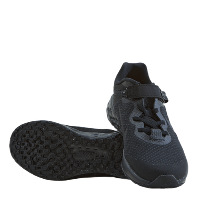 Revolution 6 FlyEase Little Kids' Shoe BLACK/BLACK-DK SMOKE GREY