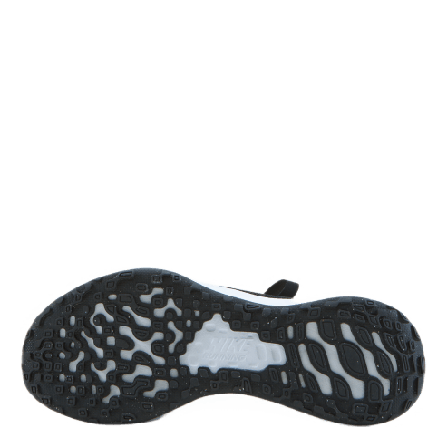 Revolution 6 FlyEase Little Kids' Shoe BLACK/WHITE-DK SMOKE GREY