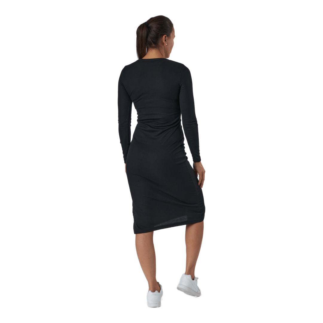 Quinn Rib Dress Black