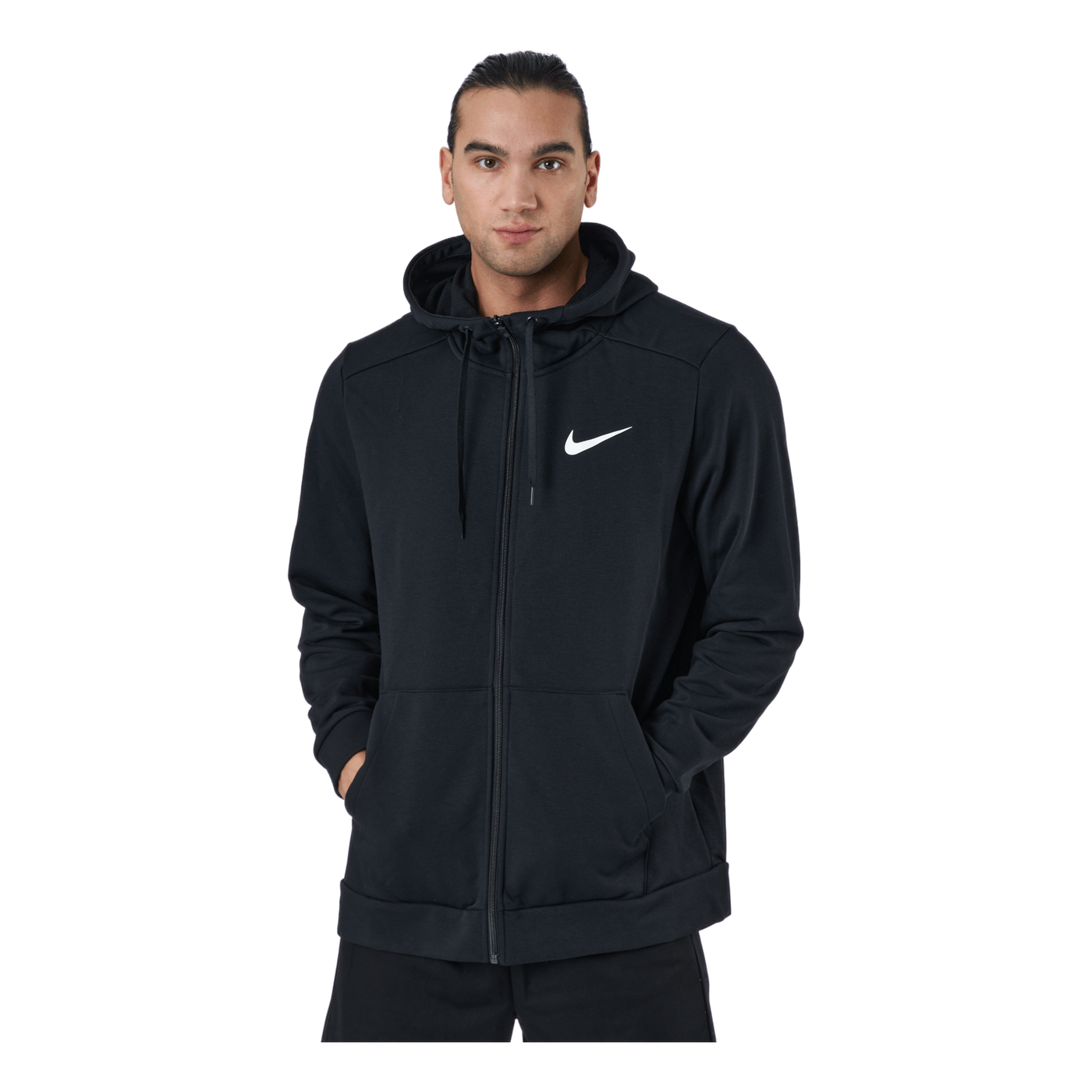 Dri-FIT Men's Full-Zip Training Hoodie BLACK/WHITE