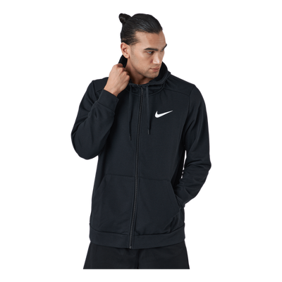 Dri-FIT Men's Full-Zip Training Hoodie BLACK/WHITE