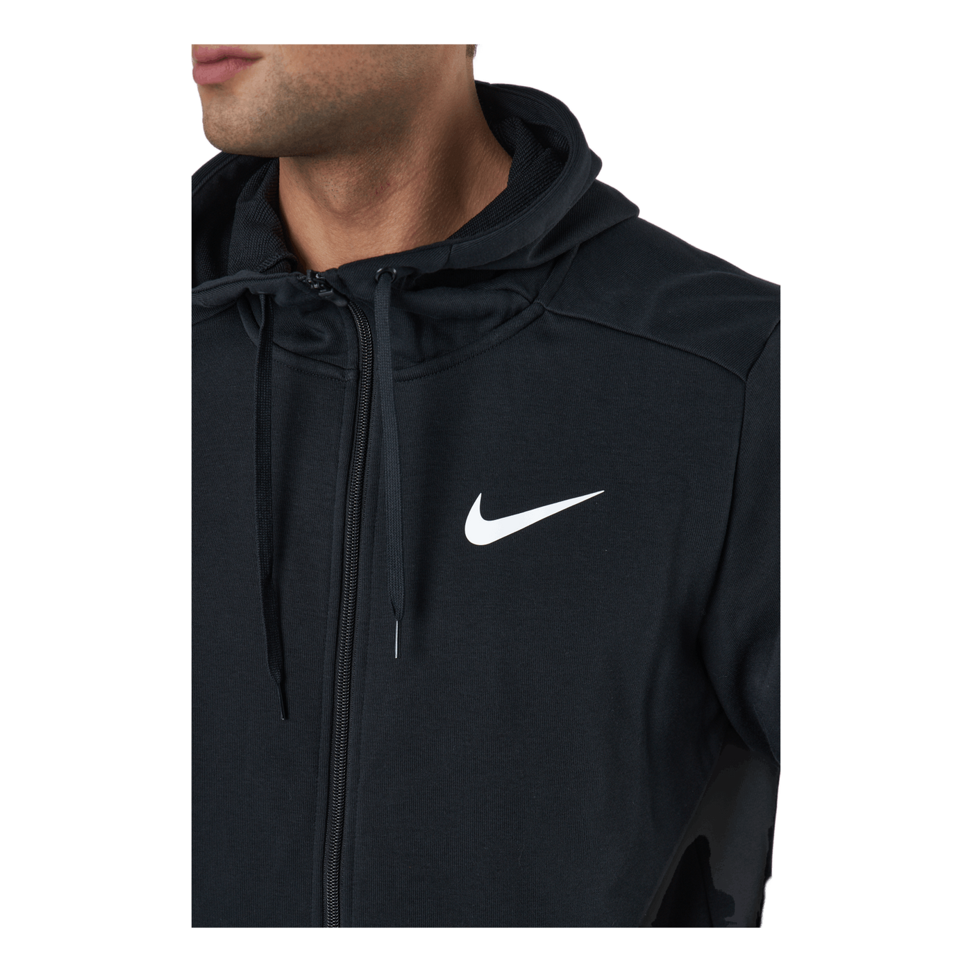 Dri-FIT Men's Full-Zip Training Hoodie BLACK/WHITE