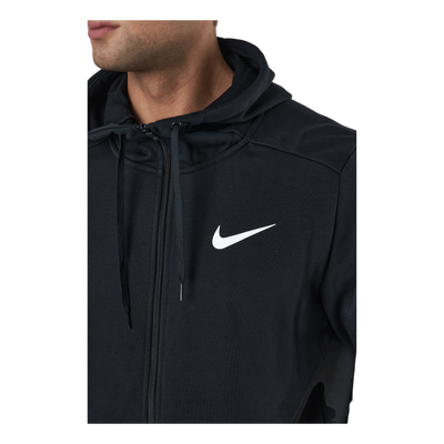 Dri-FIT Men's Full-Zip Training Hoodie BLACK/WHITE