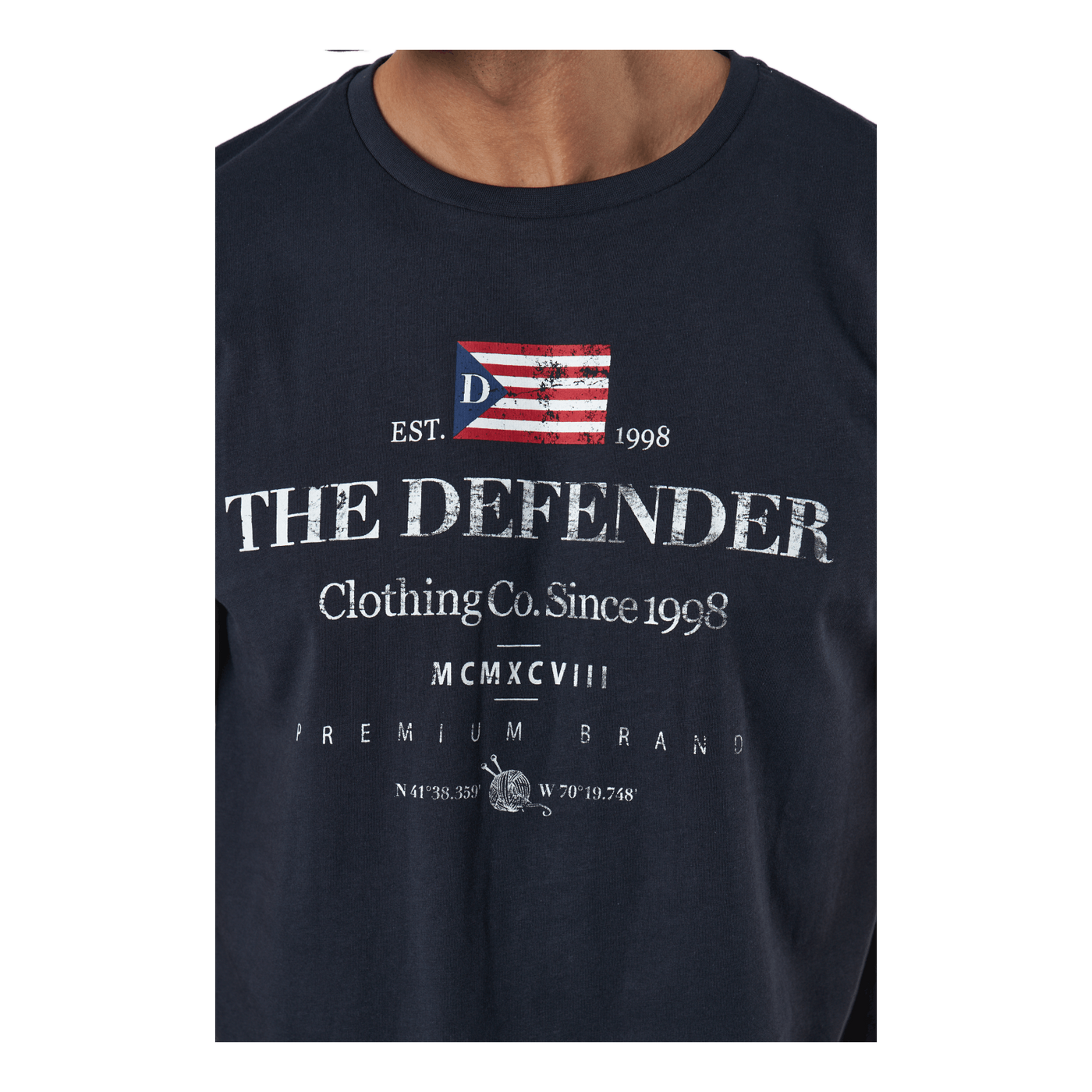 The Defender Clean Tee Navy