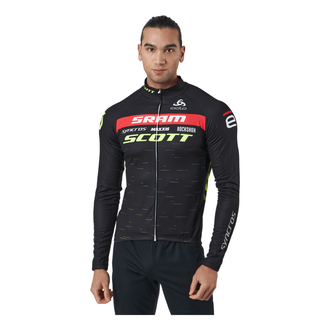 Stand-up Collar Longsleeve Ful Black