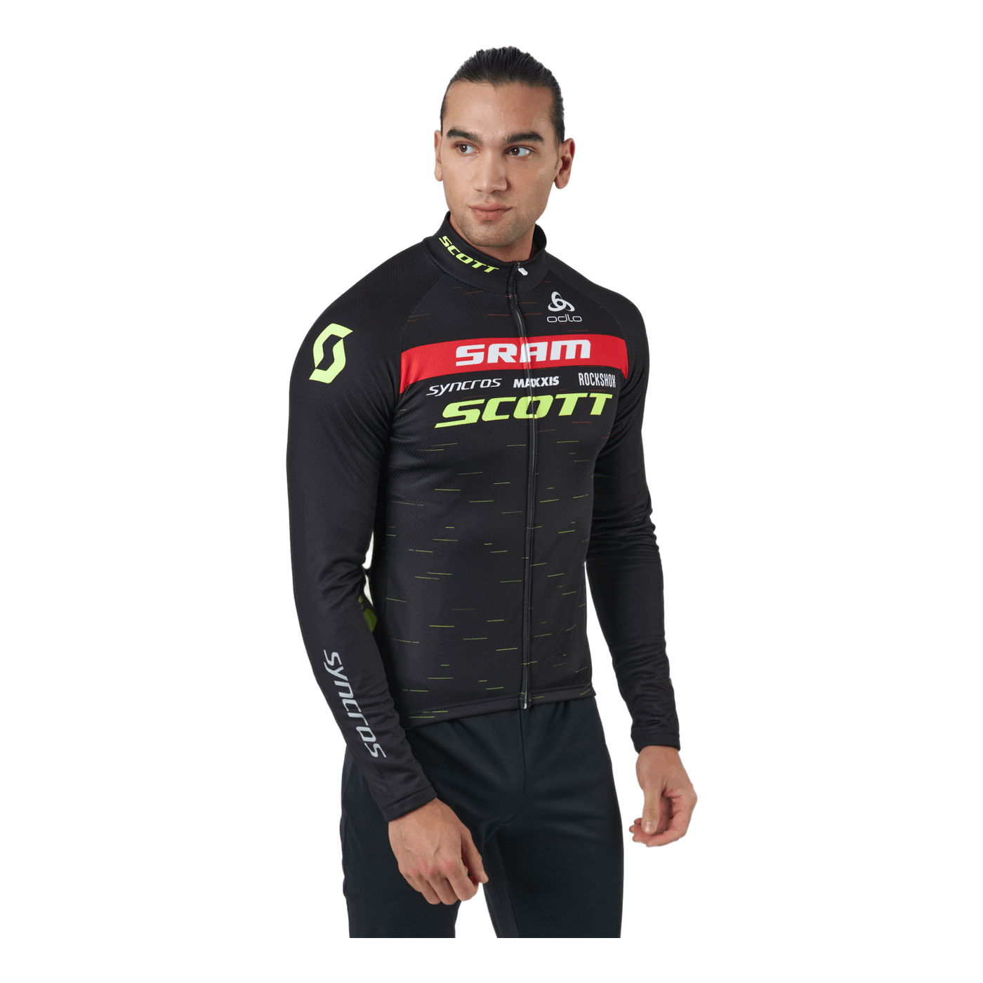 Stand-up Collar Longsleeve Ful Black