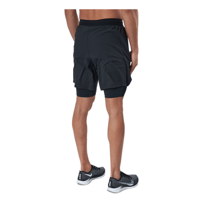 Aero 2-in-1 7 Inch Shorts Black/silver Reflective