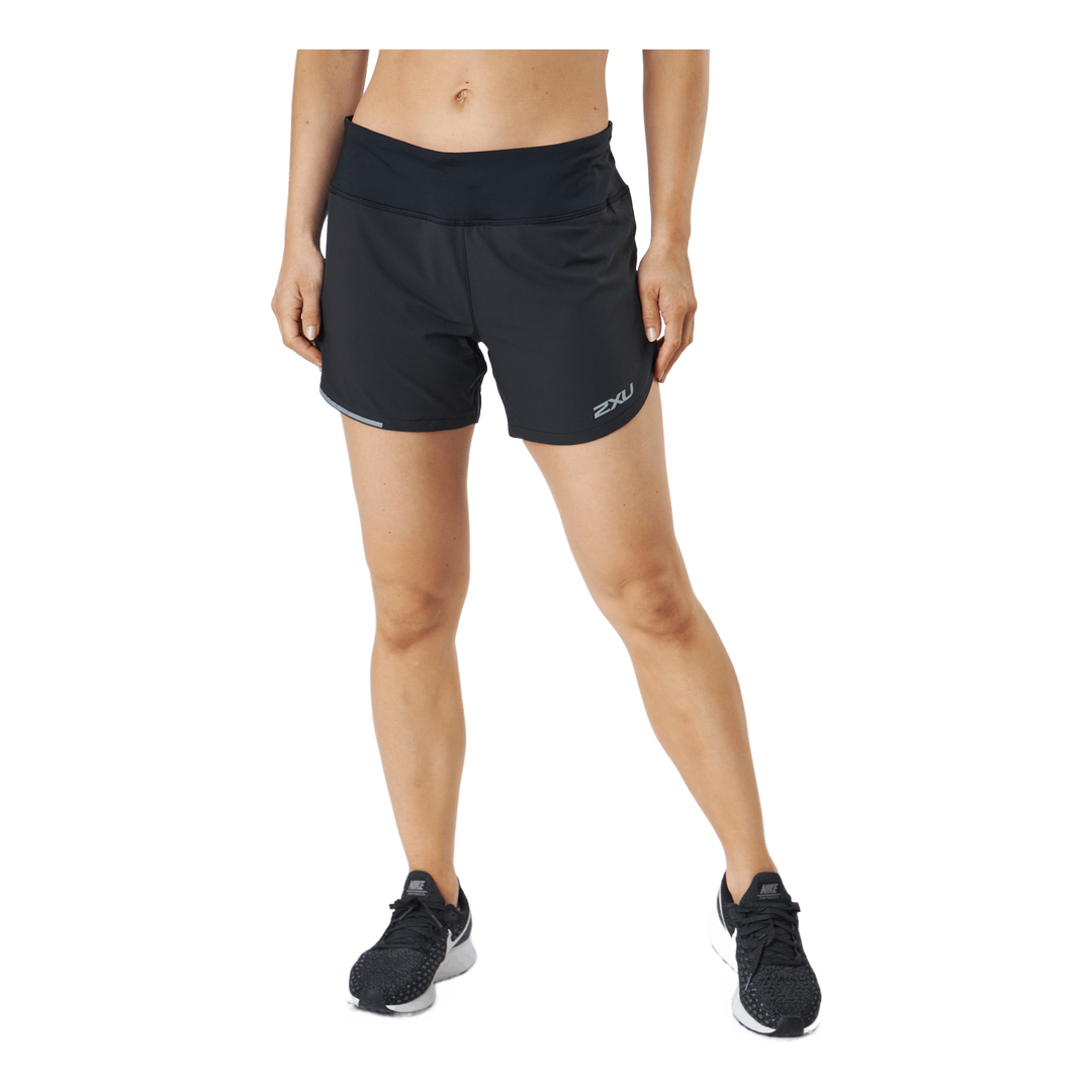 Aero 4 Inch Shorts Black/silver Reflective
