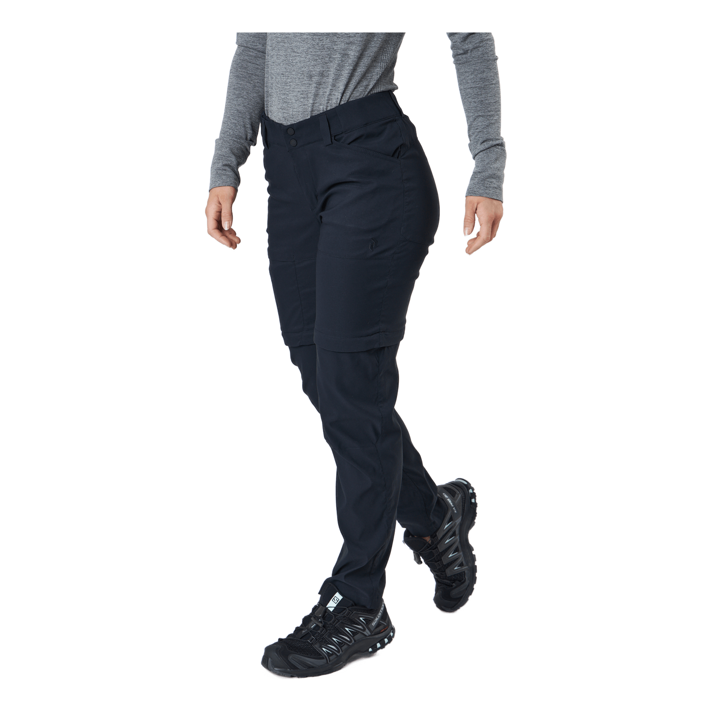 W Iconiq Zip Off Pants Black