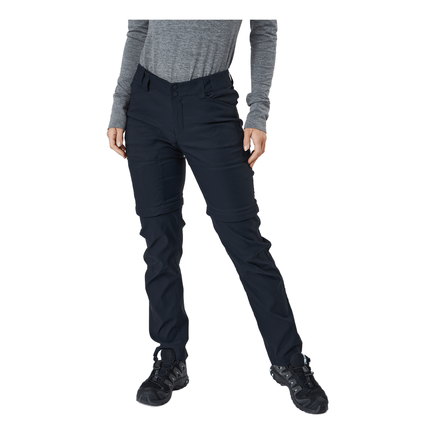 W Iconiq Zip Off Pants Black