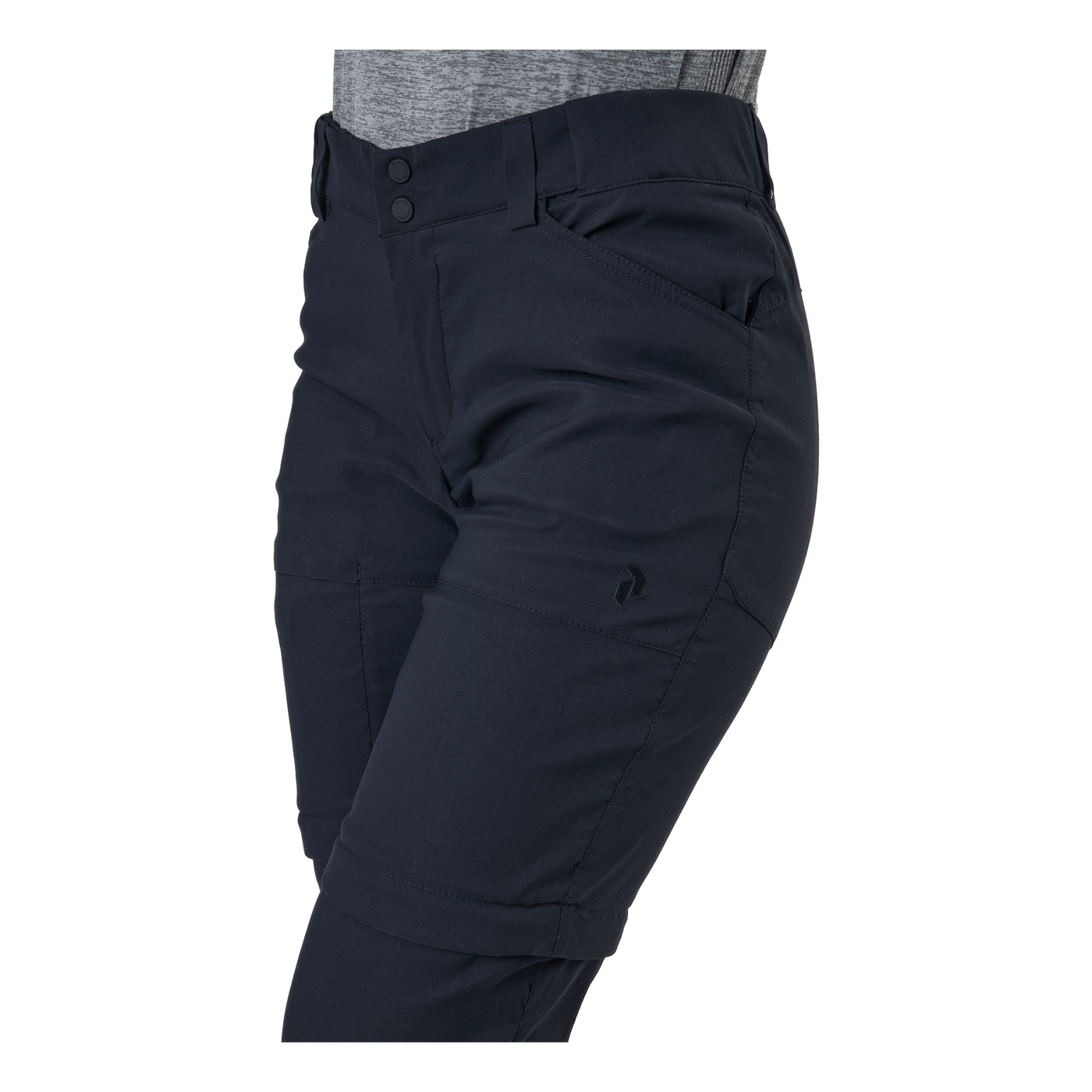 W Iconiq Zip Off Pants Black