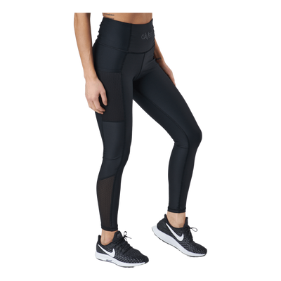 Mesh Pocket Leggings Black