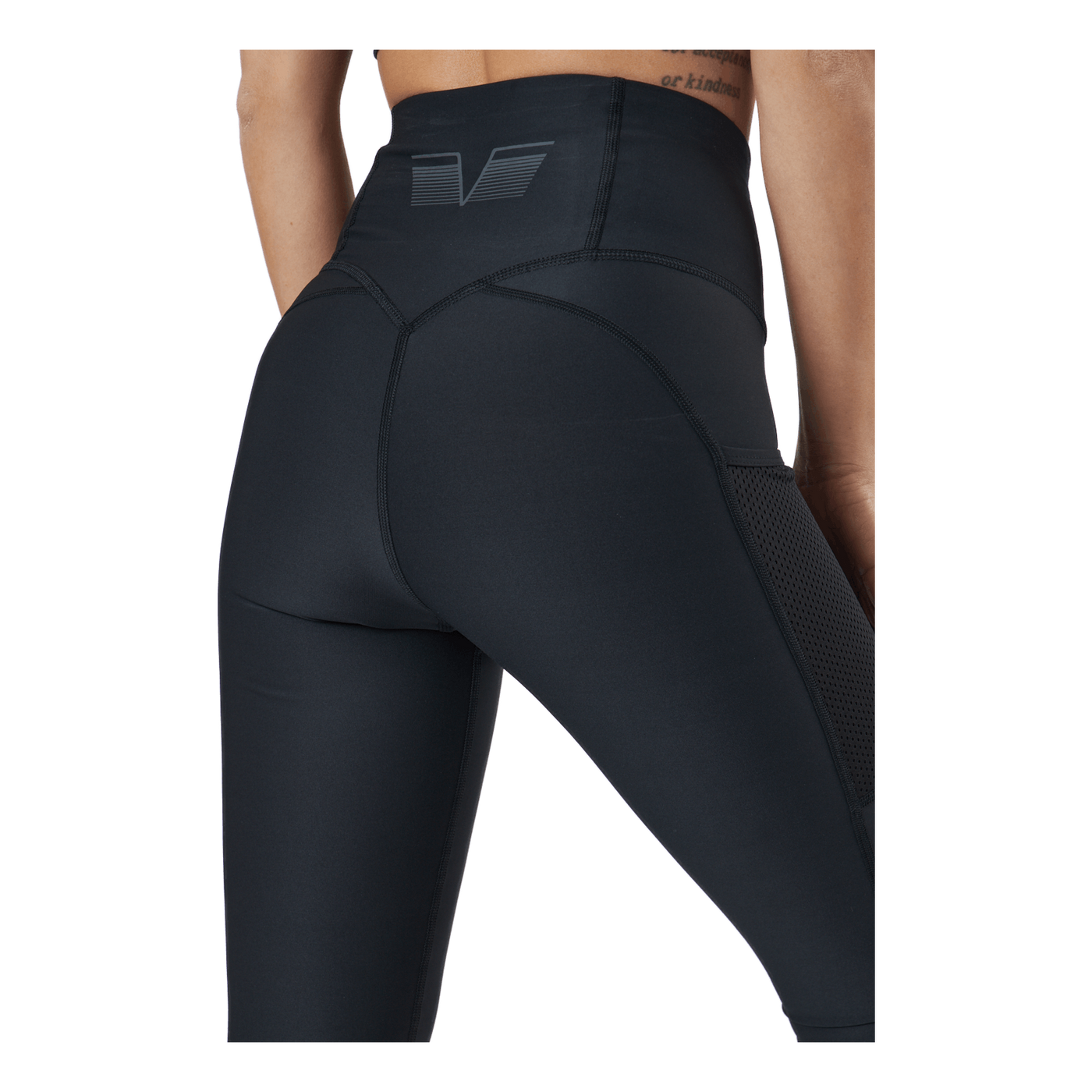 Mesh Pocket Leggings Black