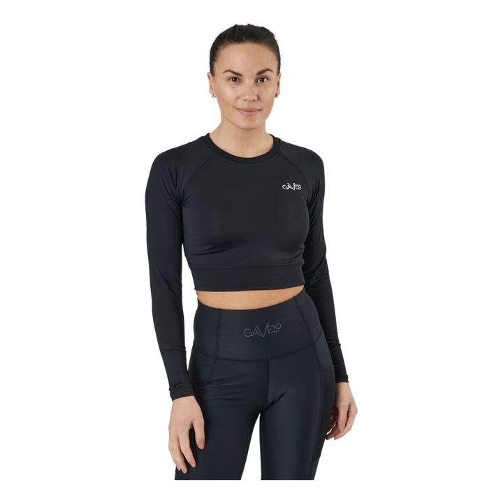 Cropped Longsleeve Black