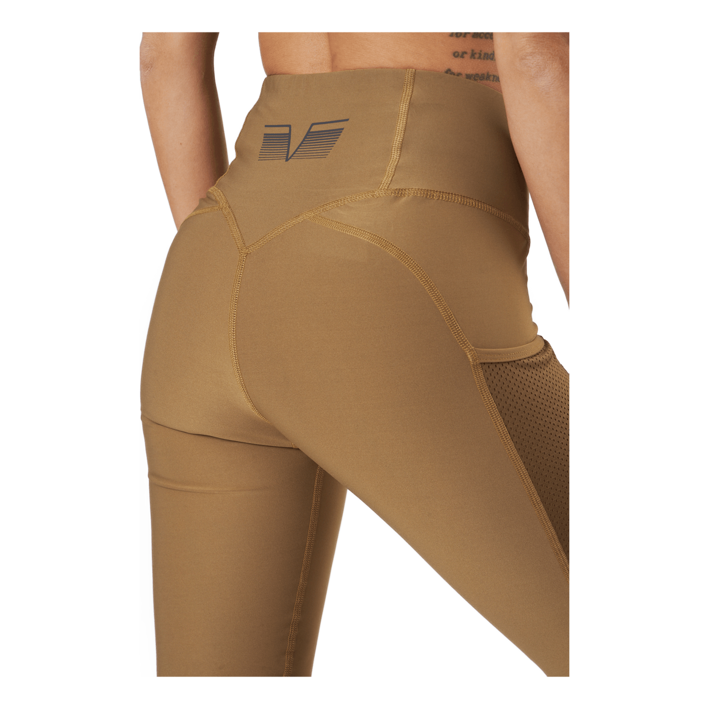 Mesh Pocket Leggings Dark Brown