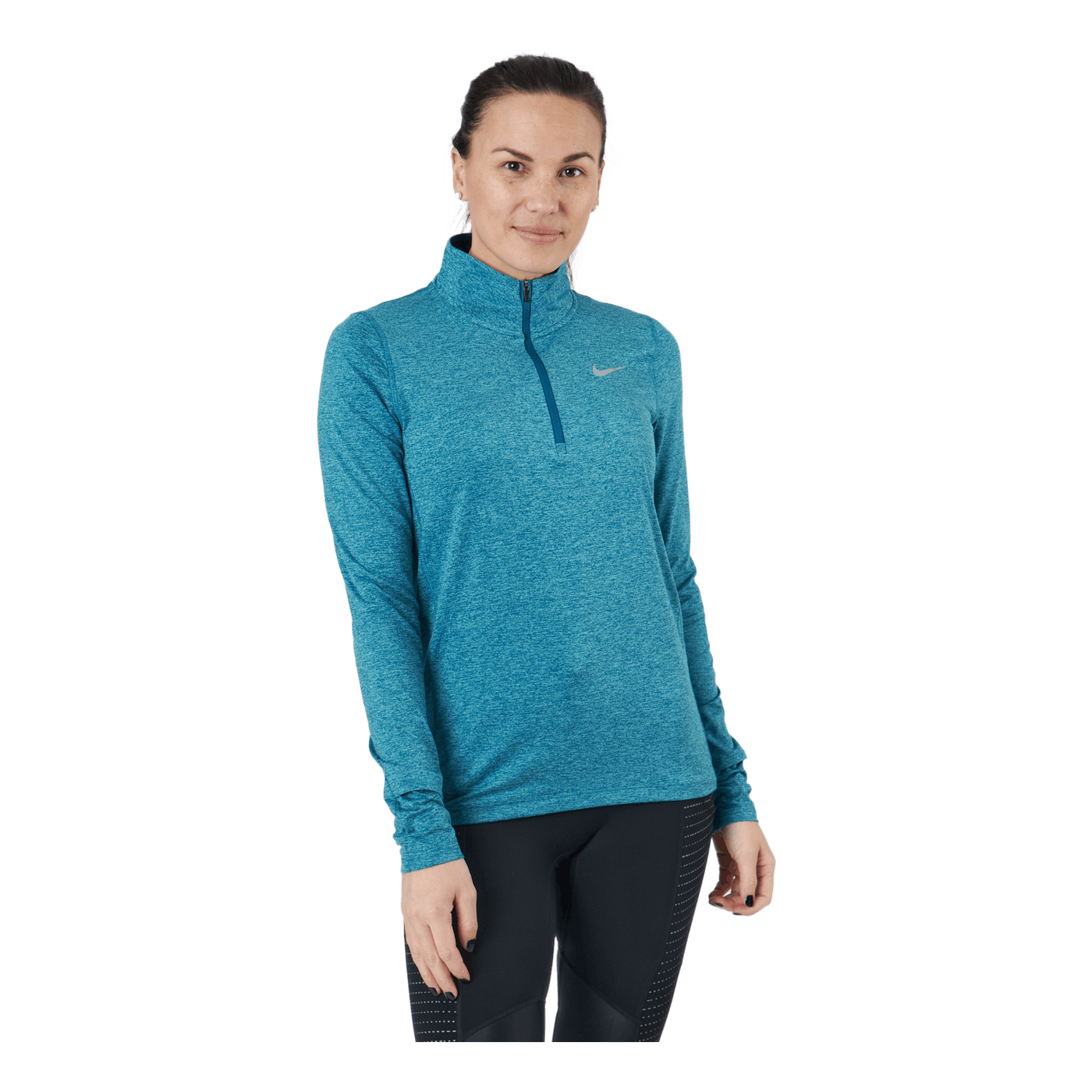 Nike Element Women's 1/2-zip R Marina/washed Teal/htr/reflect