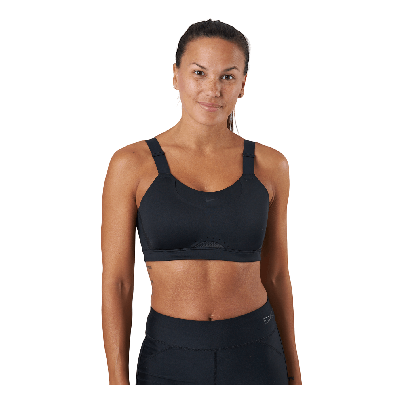 Dri-FIT Alpha Women's High-Support Padded Adjustable Sports Bra BLACK/BLACK/DK SMOKE GREY/DK SMOKE GREY
