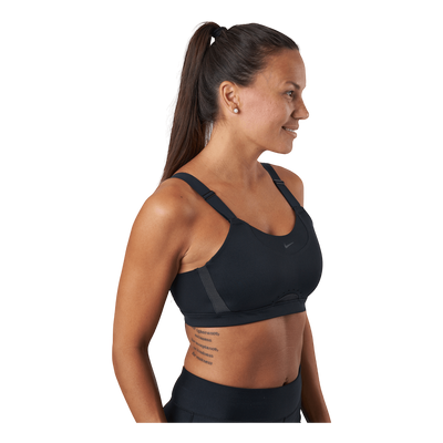 Dri-FIT Alpha Women's High-Support Padded Adjustable Sports Bra BLACK/BLACK/DK SMOKE GREY/DK SMOKE GREY
