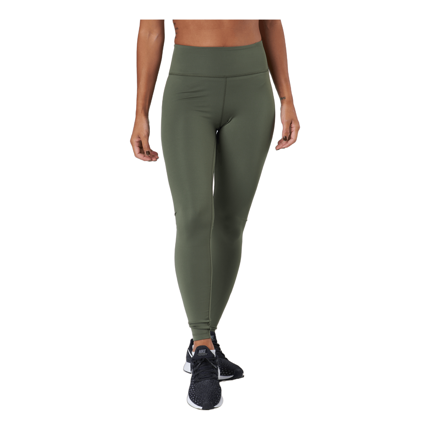 Dri-FIT One Women's Mid-Rise Leggings MEDIUM OLIVE/WHITE