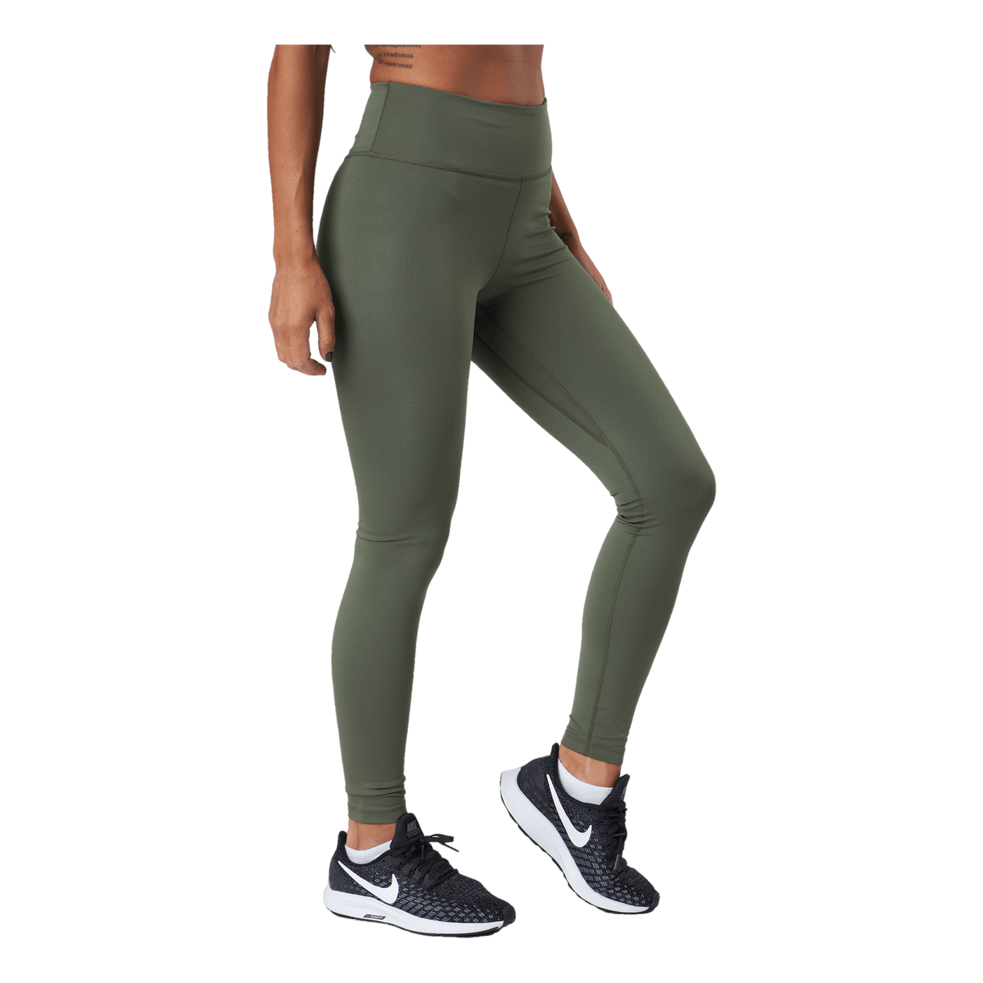 Dri-FIT One Women's Mid-Rise Leggings MEDIUM OLIVE/WHITE