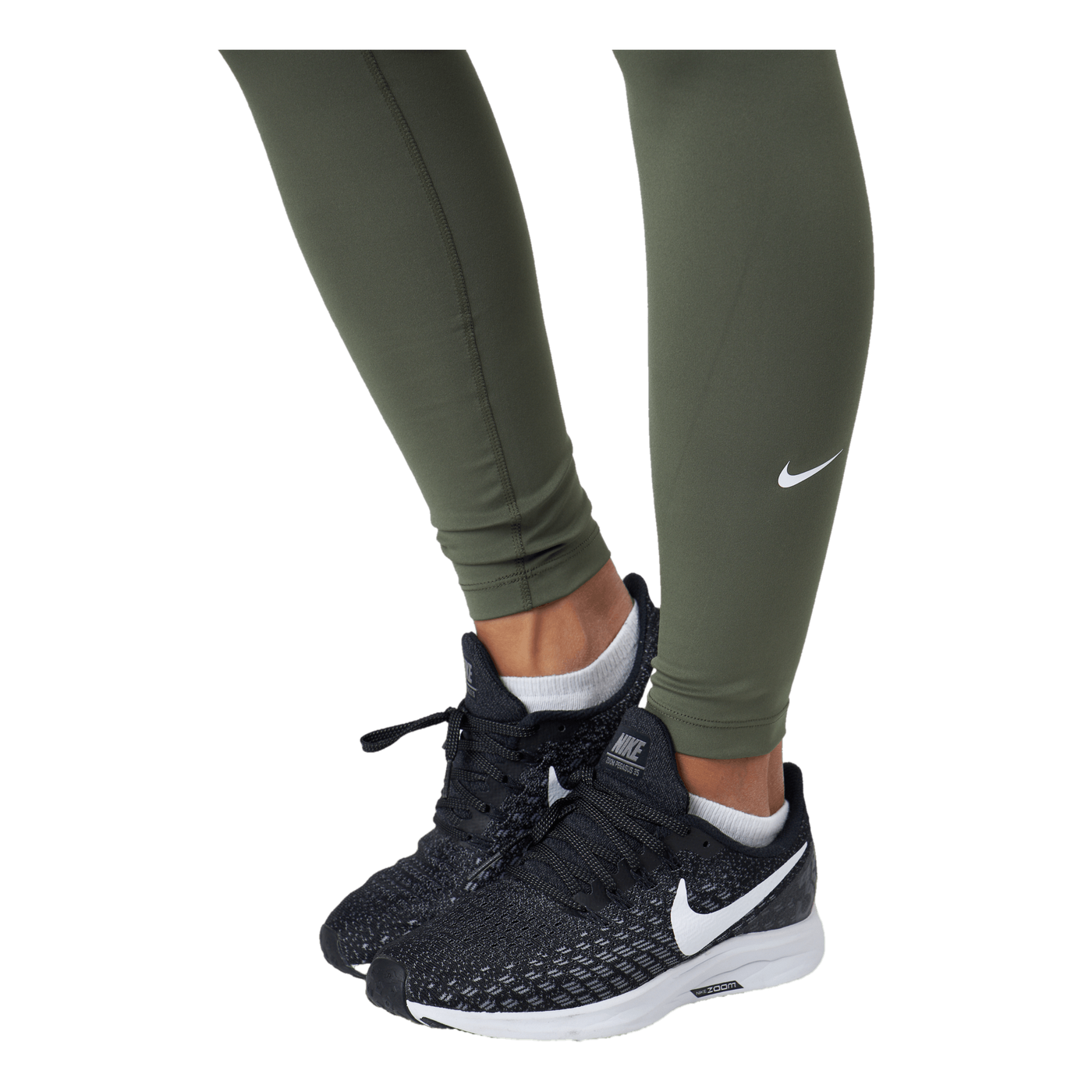 Dri-FIT One Women's Mid-Rise Leggings MEDIUM OLIVE/WHITE