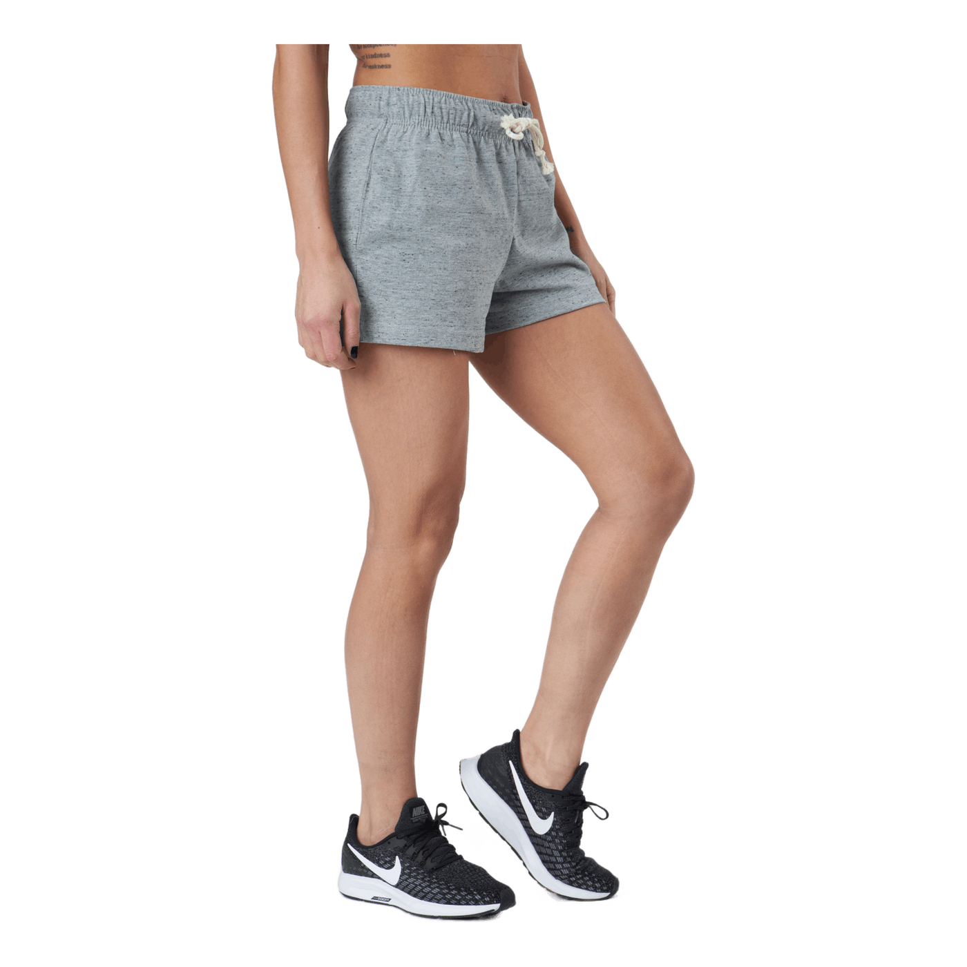 Sportswear Gym Vintage Women's Shorts DK GREY HEATHER/WHITE