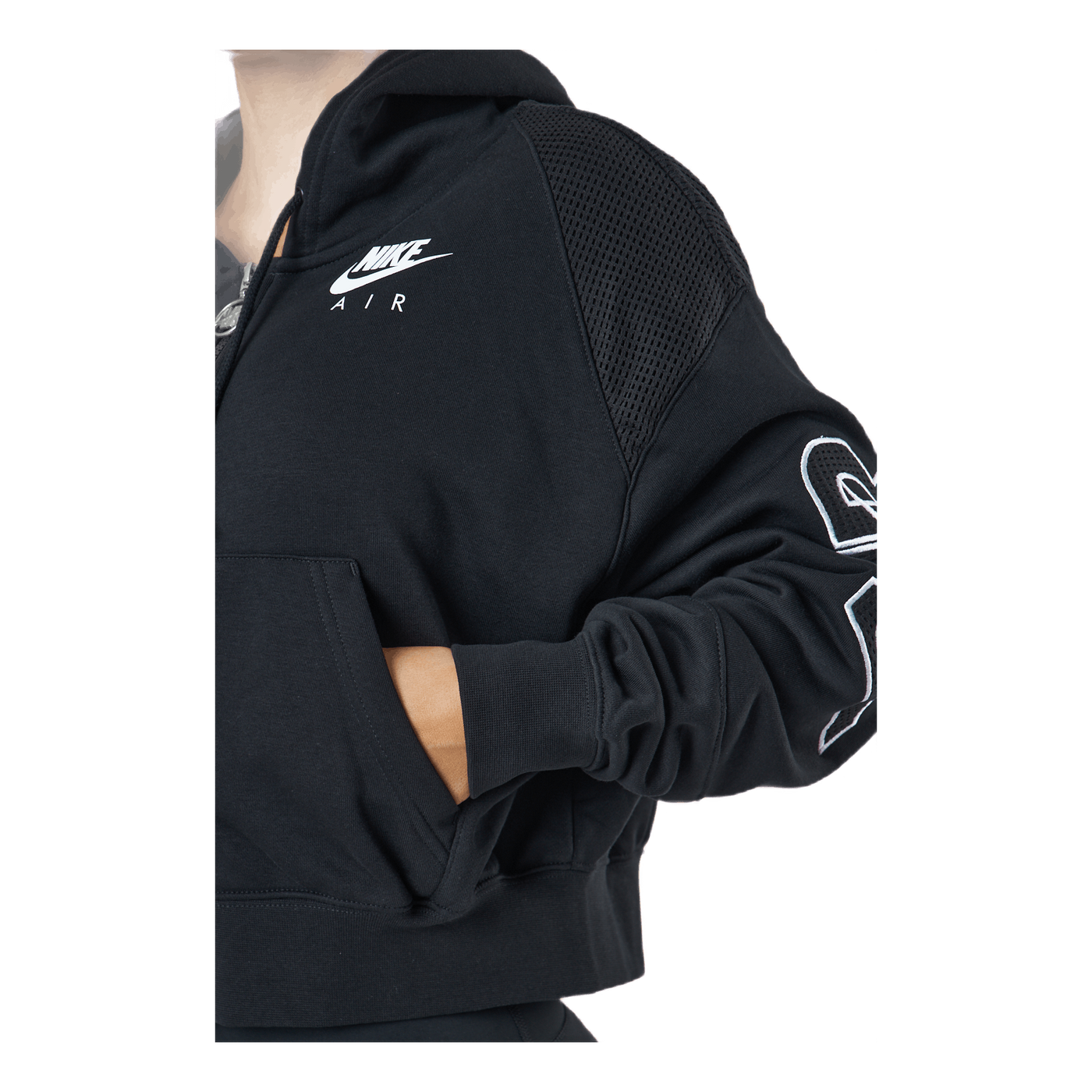 Nike Air Women's Full-zip Flee Black/black/white