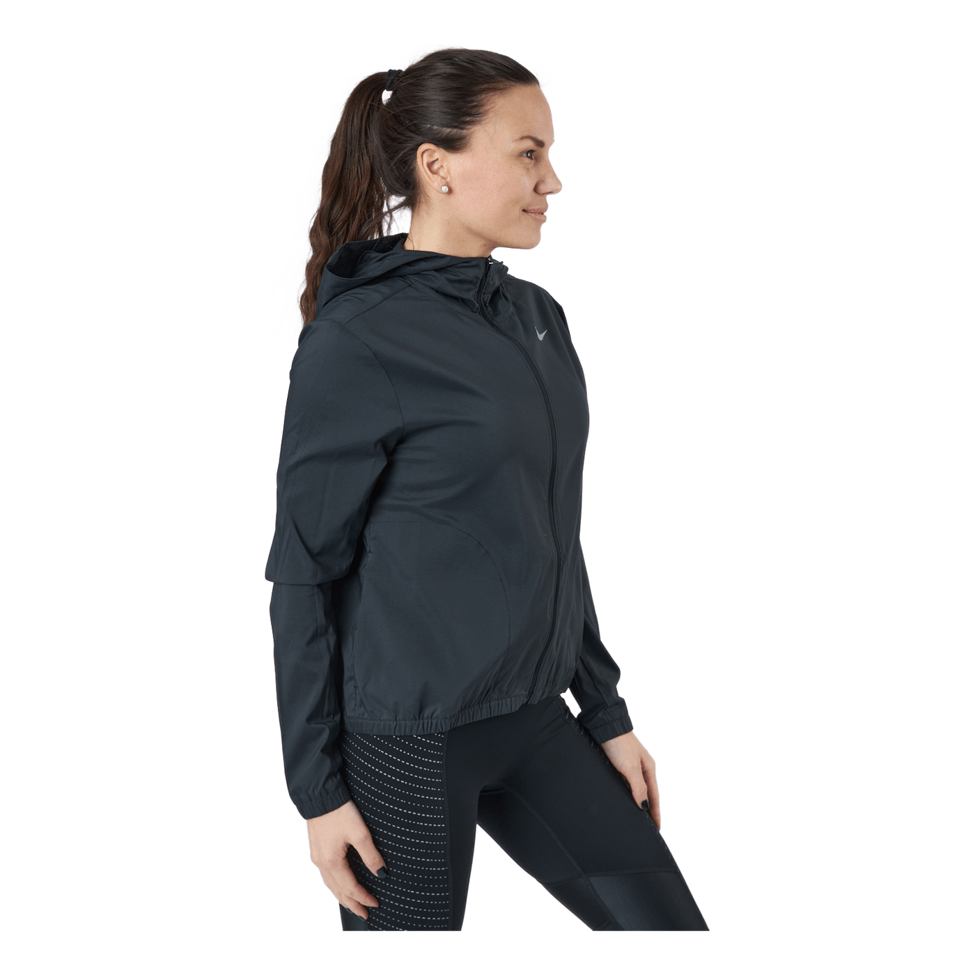 Impossibly Light Women's Hooded Running Jacket BLACK/REFLECTIVE SILV