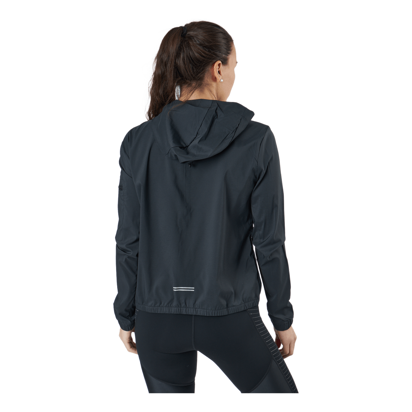 Impossibly Light Women's Hooded Running Jacket BLACK/REFLECTIVE SILV