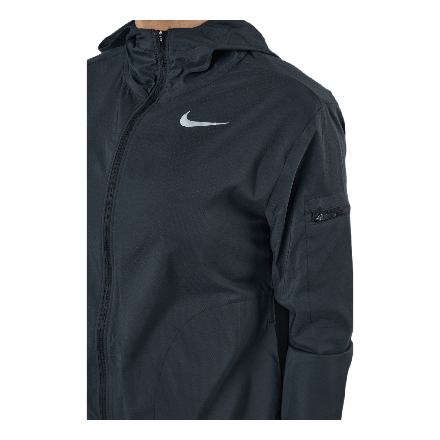 Impossibly Light Women's Hooded Running Jacket BLACK/REFLECTIVE SILV