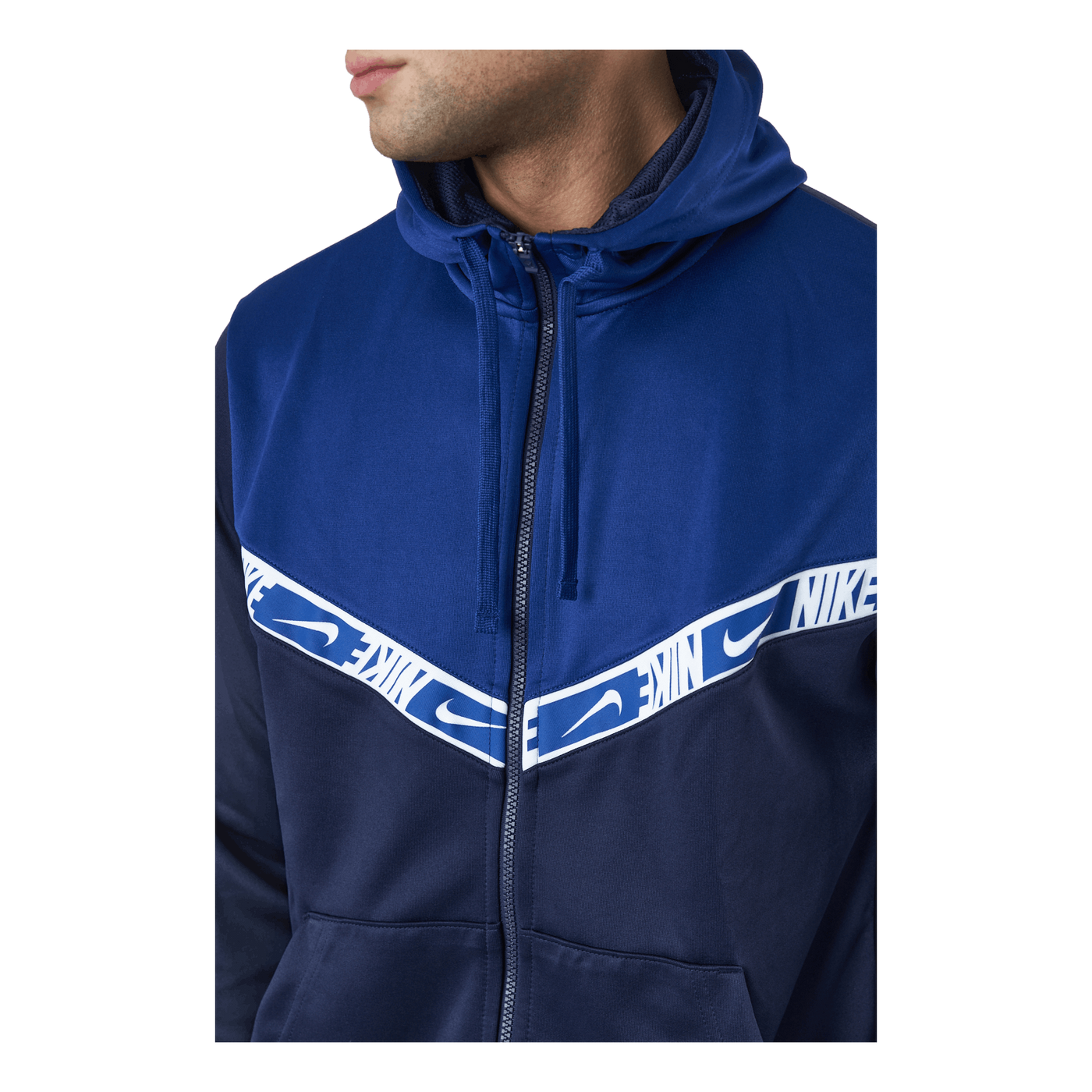 Nike Sportswear Men's Full-zip Blackened Blue/deep Royal Blue